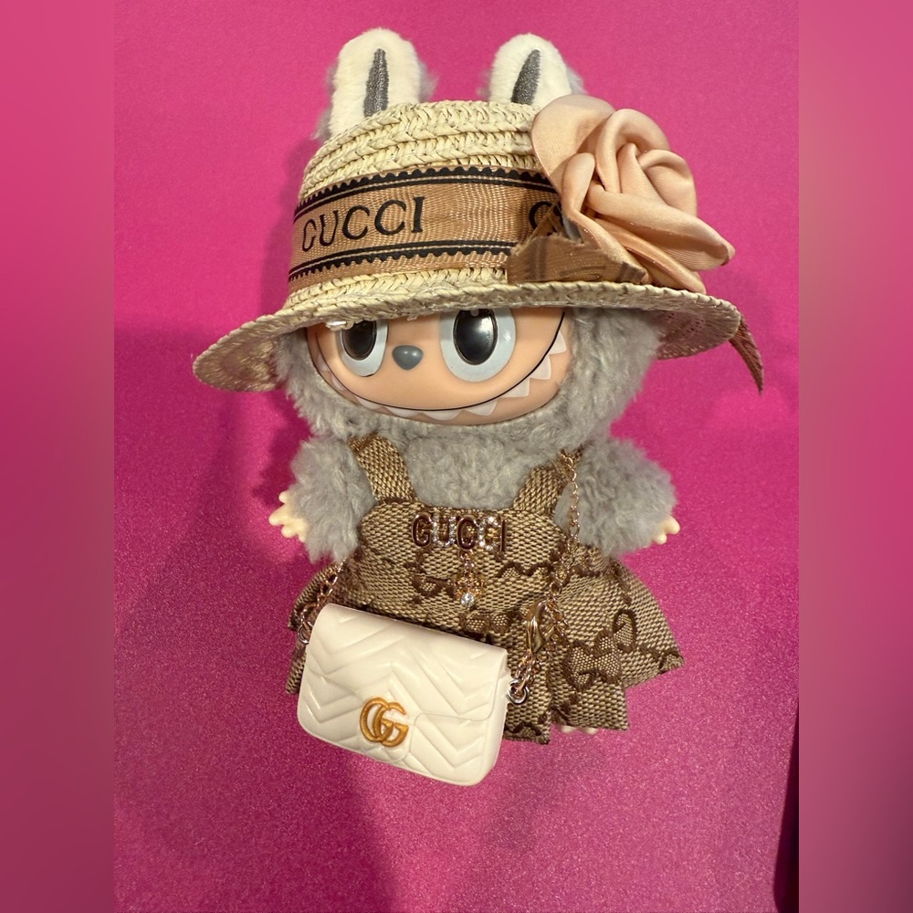 Gray and Brown Accessory Set for labubu